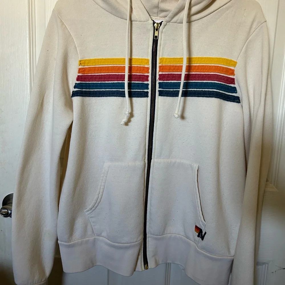 Aviator Nation 5 Stripe Hoodie - Picture 2 of 6